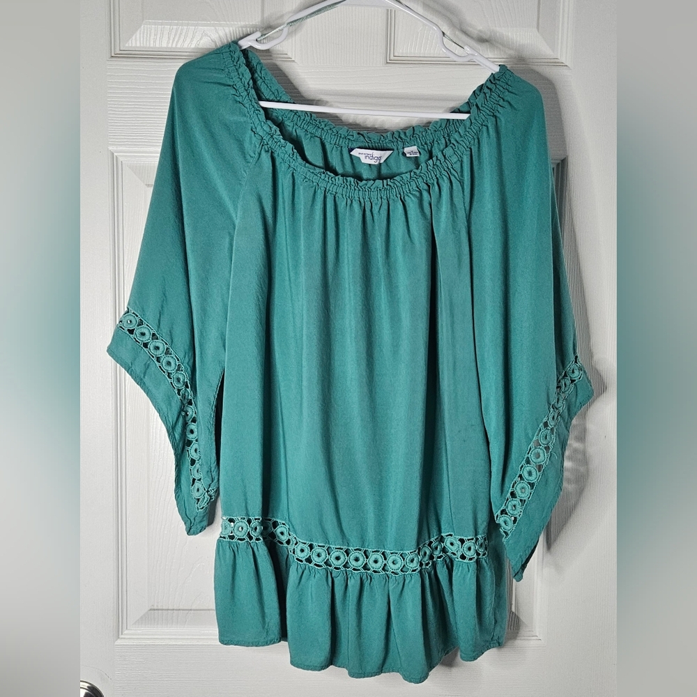 Great Northwest Indigo Bohemian Top